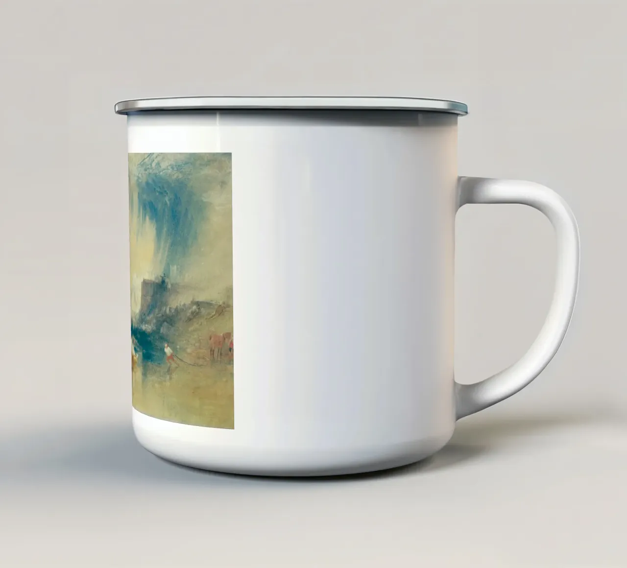 Joseph Mallord William Turner - Lyme Regis tazza in smalto da Timeless Artworks