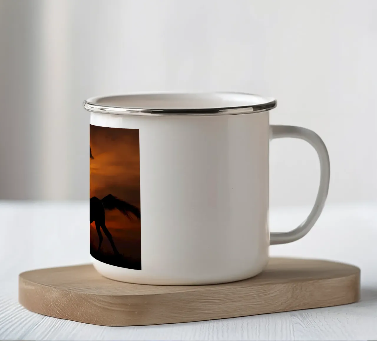 Poster animali 114 tazza in smalto da Korrie Lane