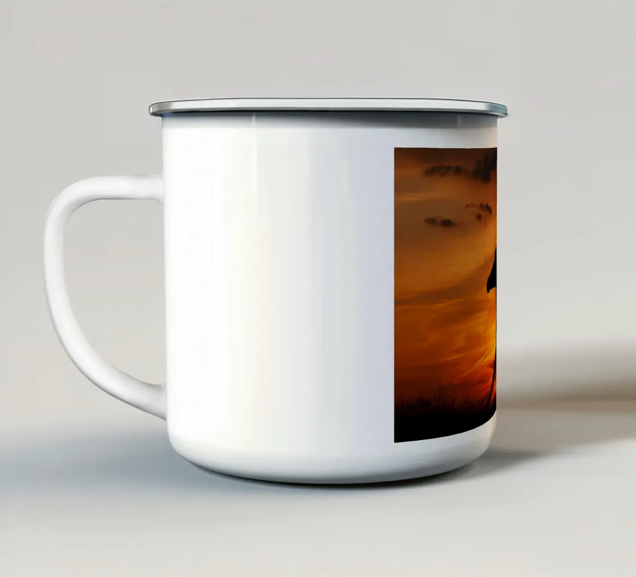 Poster animali 114 tazza in smalto da Korrie Lane