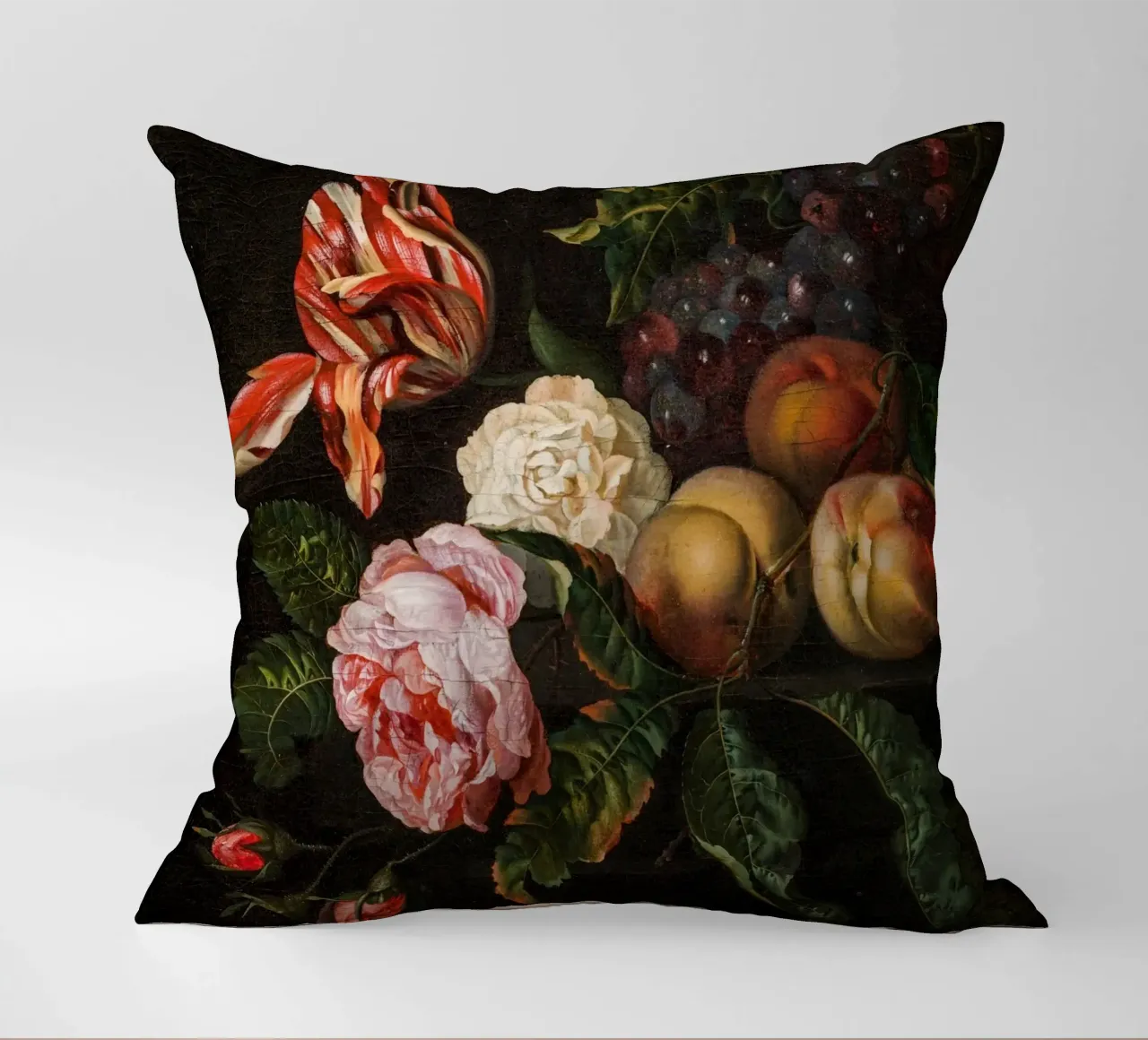 Ernest Stuven Natura morta con pesche cuscino da Timeless Artworks
