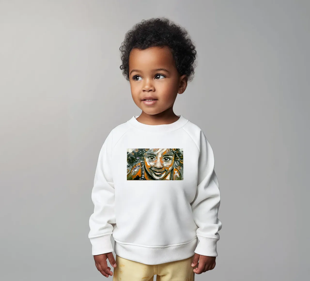 Een glimlach voor jou baby sweatshirt van Happy 😃 Art 🎨 by Christine Schnoell