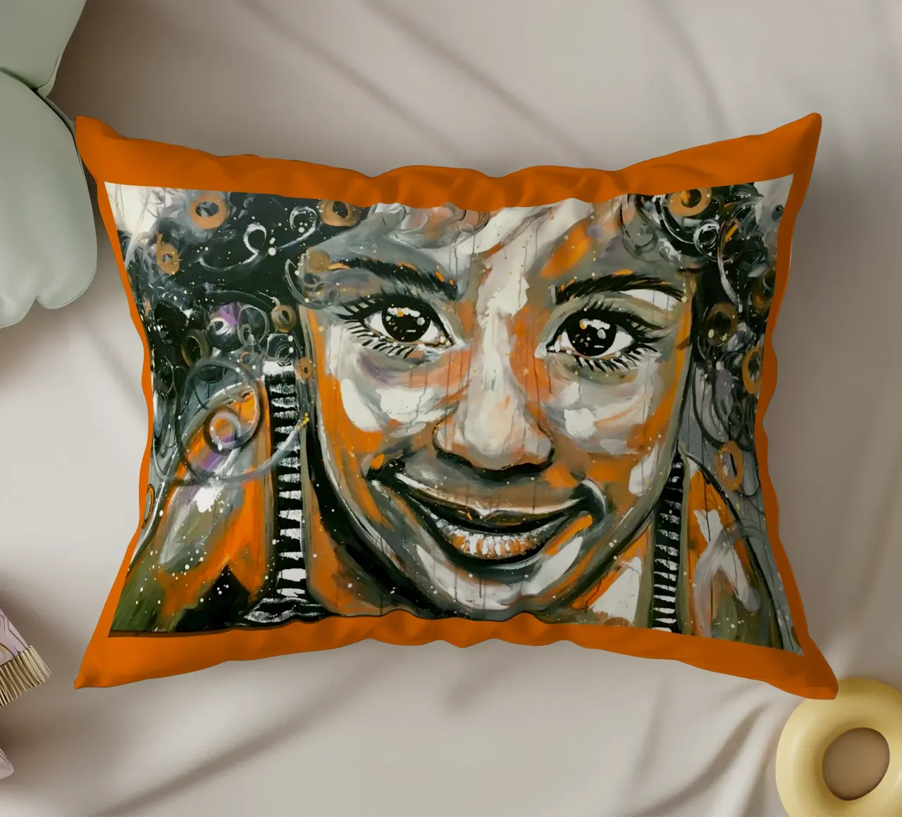 Un sorriso per voi cuscino da Happy 😃 Art 🎨 by Christine Schnoell