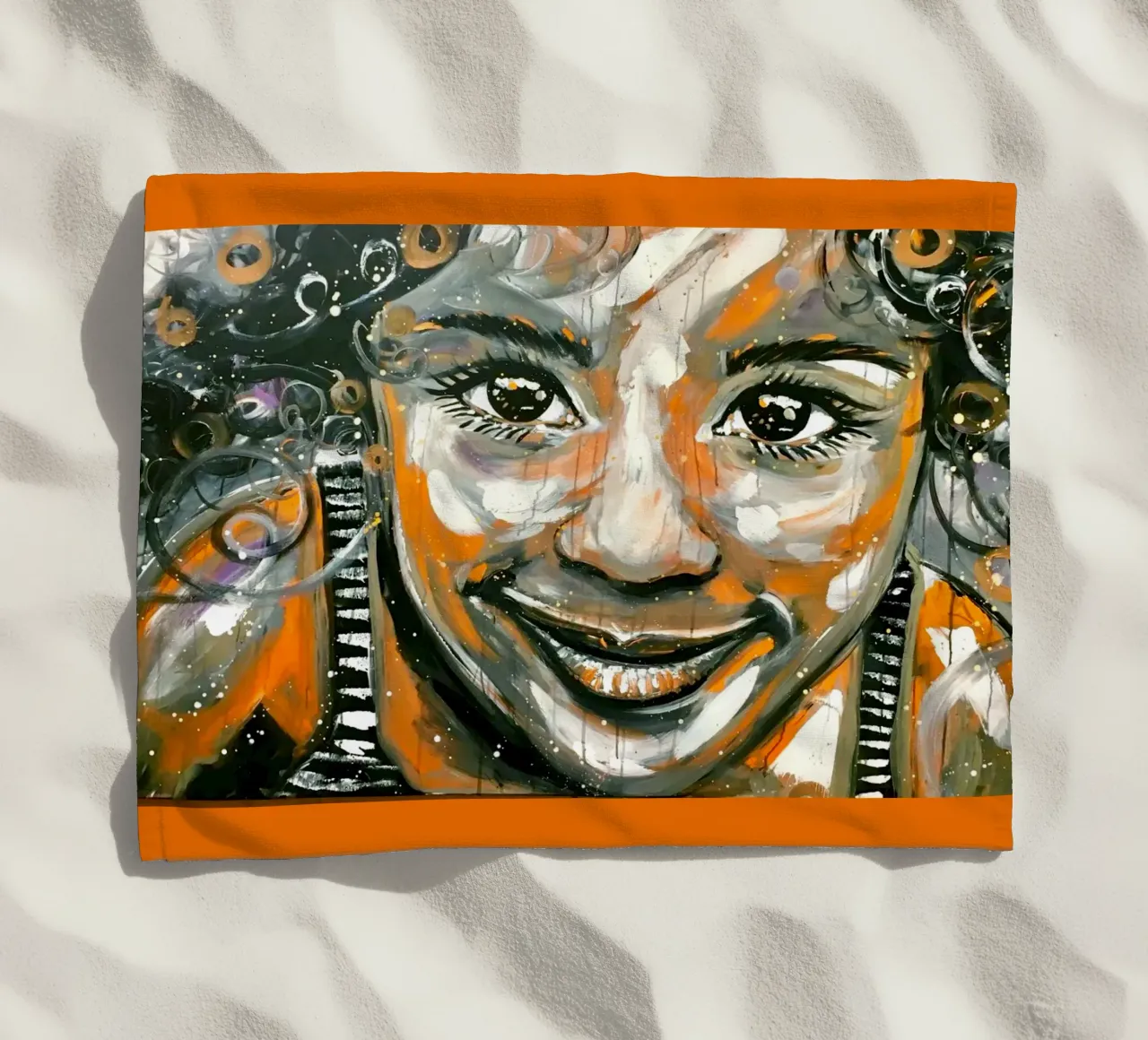 Un sorriso per voi telo mare da Happy 😃 Art 🎨 by Christine Schnoell