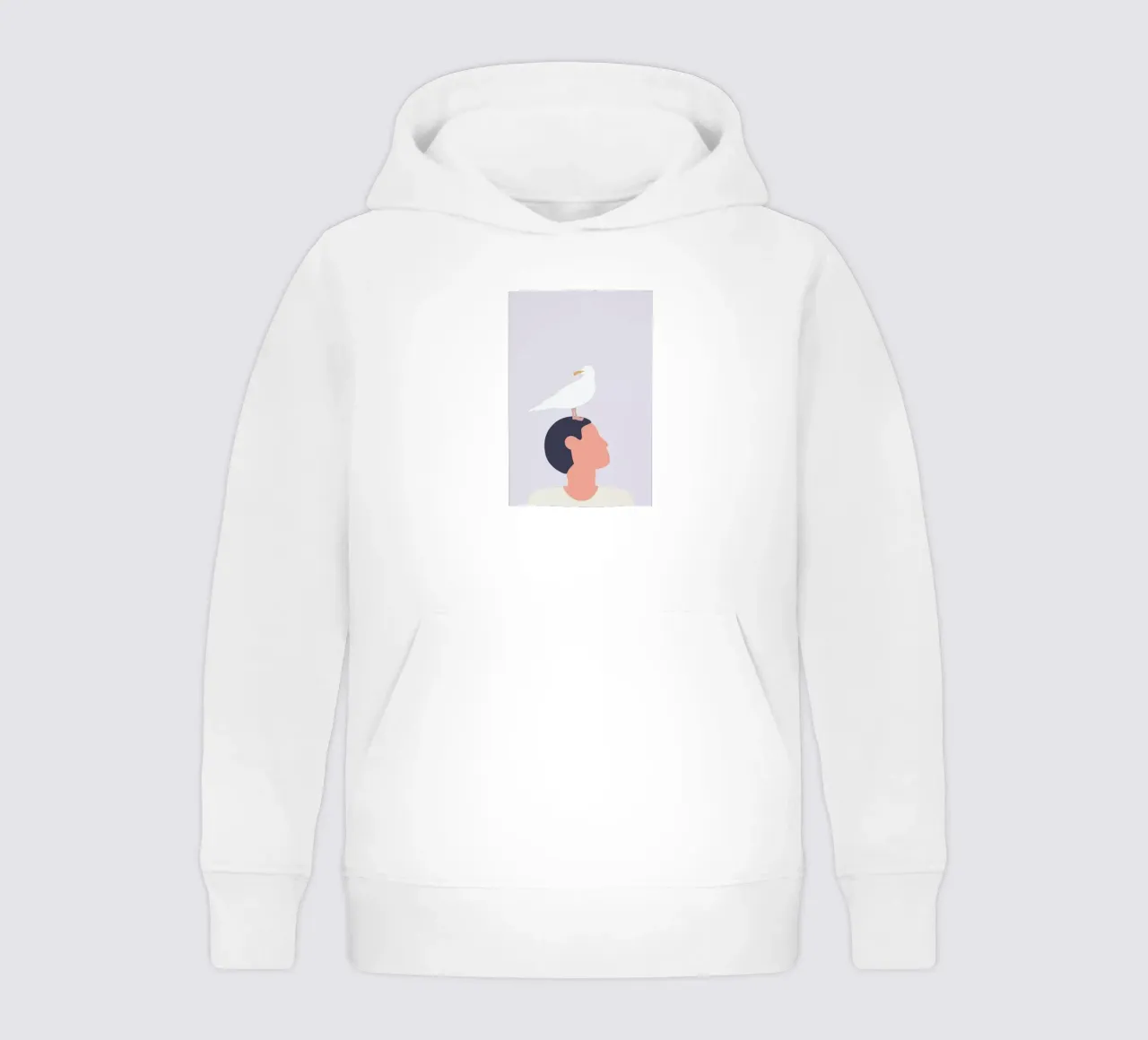 Mågefugle felpa bambino con cappuccio da Swen Swensøn