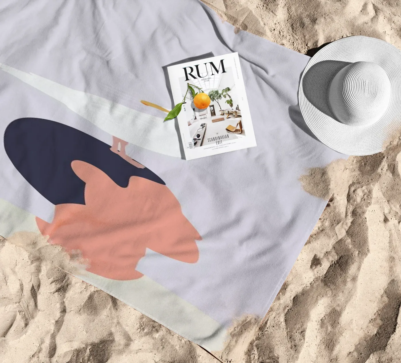 Mågefugle beach towel by Swen Swensøn