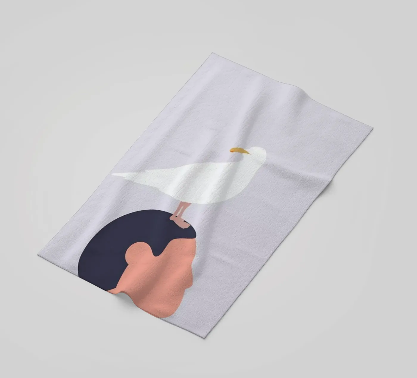 Mågefugle beach towel by Swen Swensøn