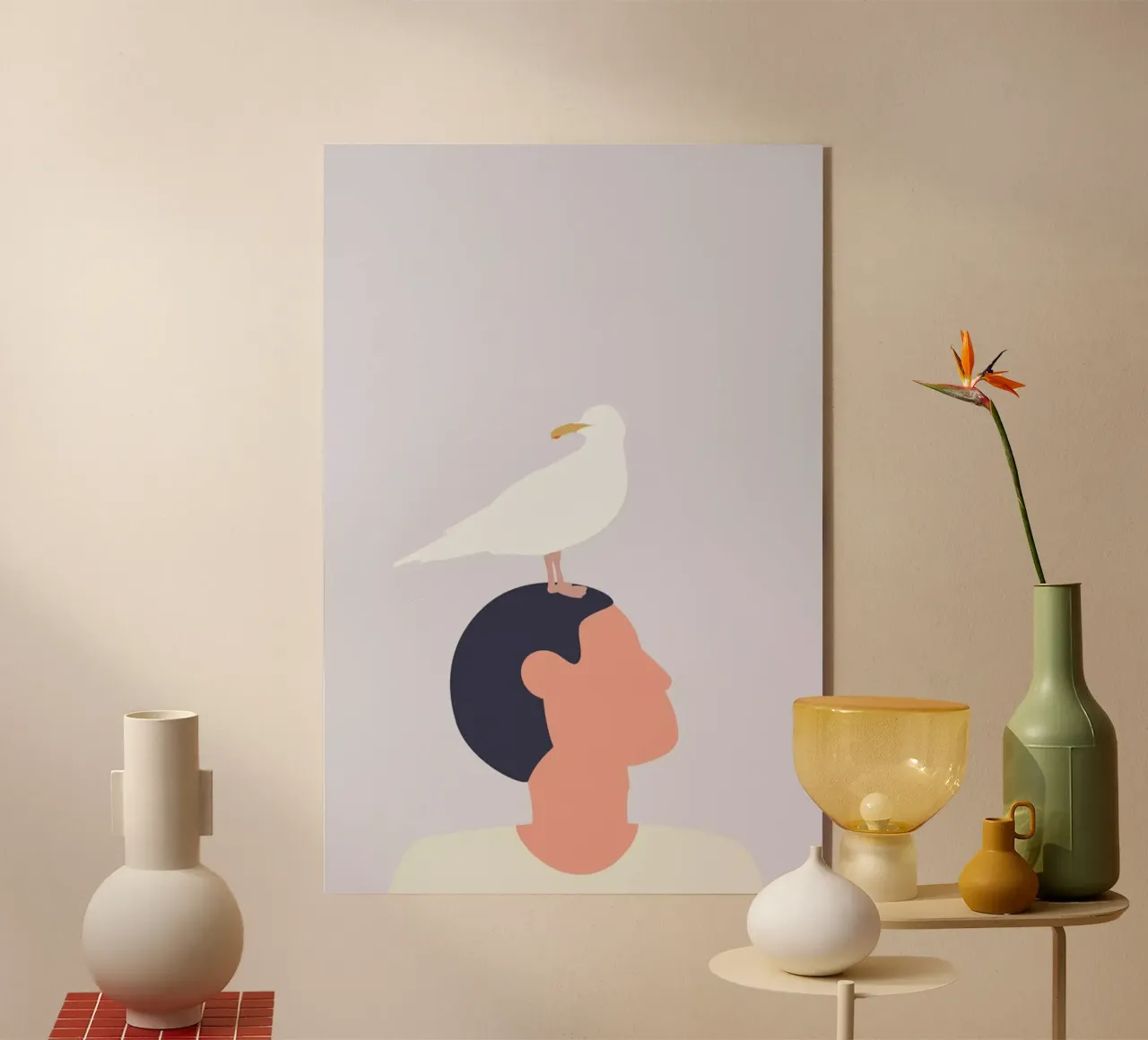 Mågefugle acryl van Swen Swensøn