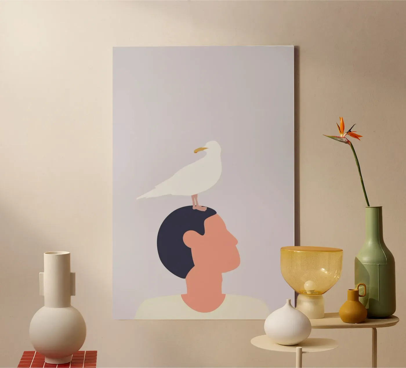 Mågefugle canvas van Swen Swensøn