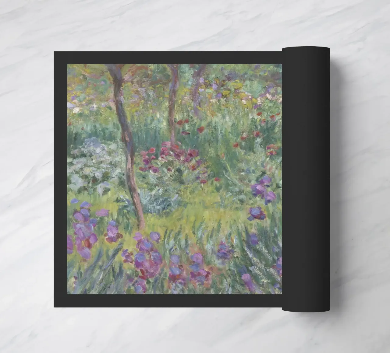 Claude Monet - Il giardino degli iris a Giverny zerbino da Timeless Artworks