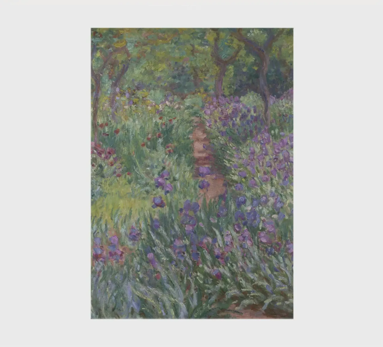 Claude Monet - Le jardin d'iris à Giverny carnet de notes de Timeless Artworks