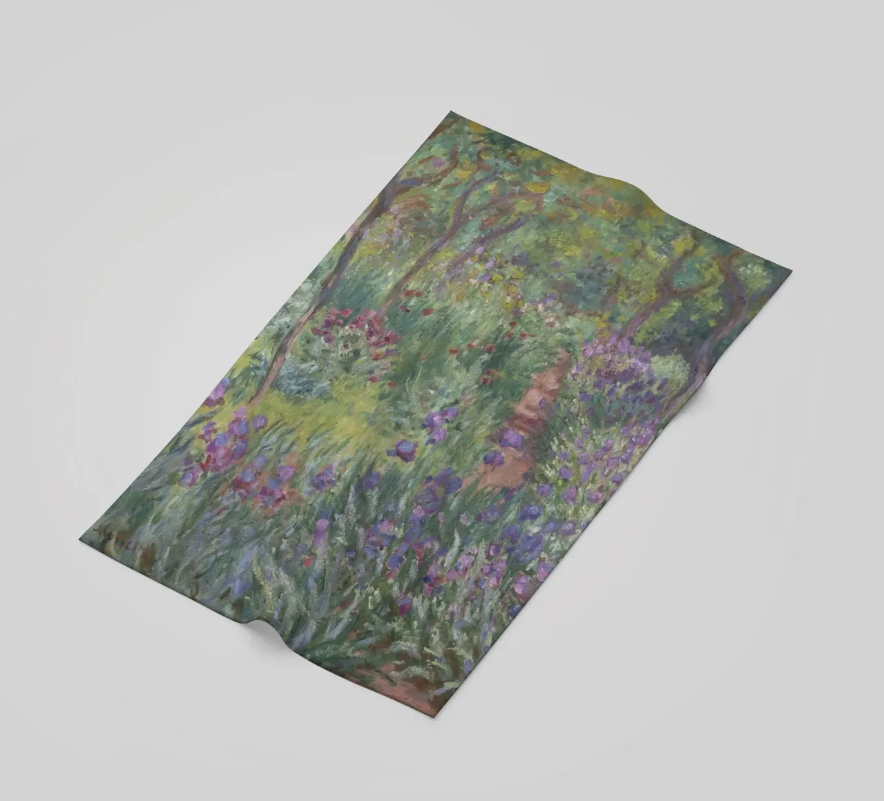 Claude Monet - Il giardino degli iris a Giverny telo mare da Timeless Artworks