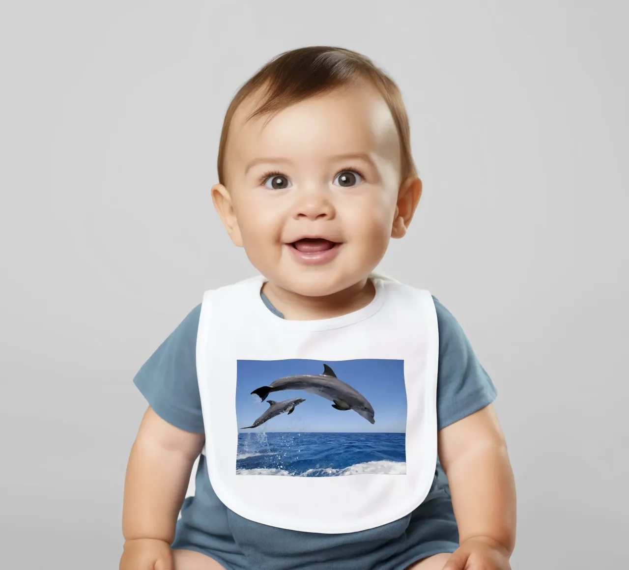 Animal poster 124 baby bib by Korrie Lane