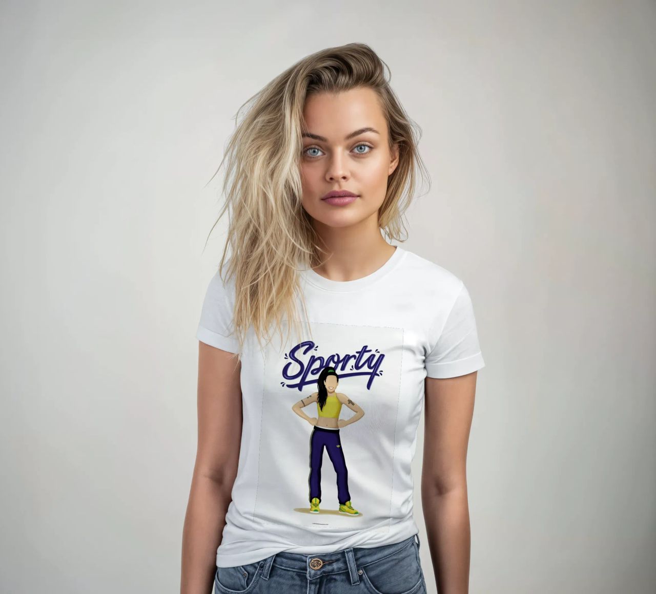 Sporty Frauen T-Shirt von Nour Tohme