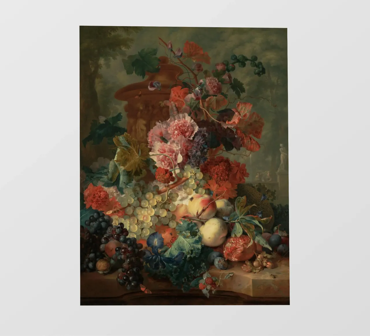 Jan van Huysum - Pezzo di frutta carta da parati fotografica da Timeless Artworks