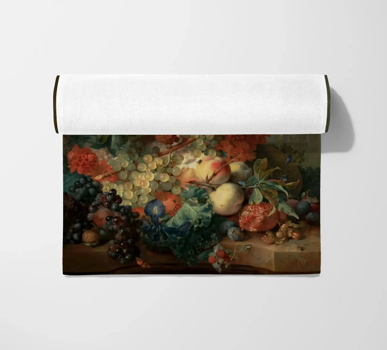 Jan van Huysum - Pezzo di frutta telo mare da Timeless Artworks