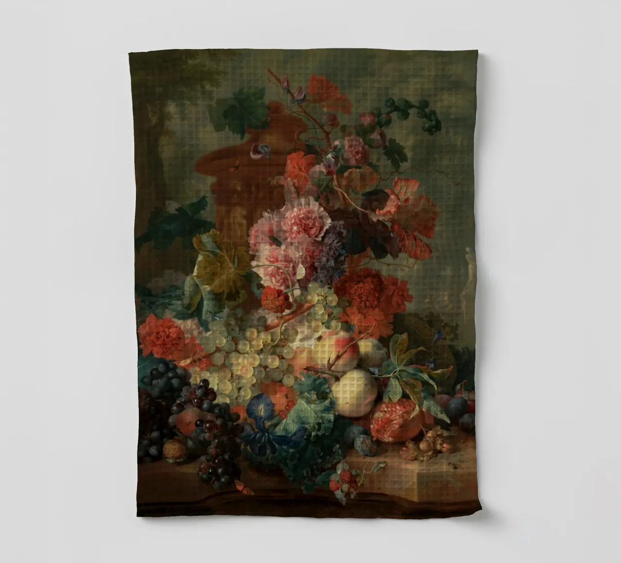 Jan van Huysum - Pezzo di frutta canovaccio da cucina da Timeless Artworks