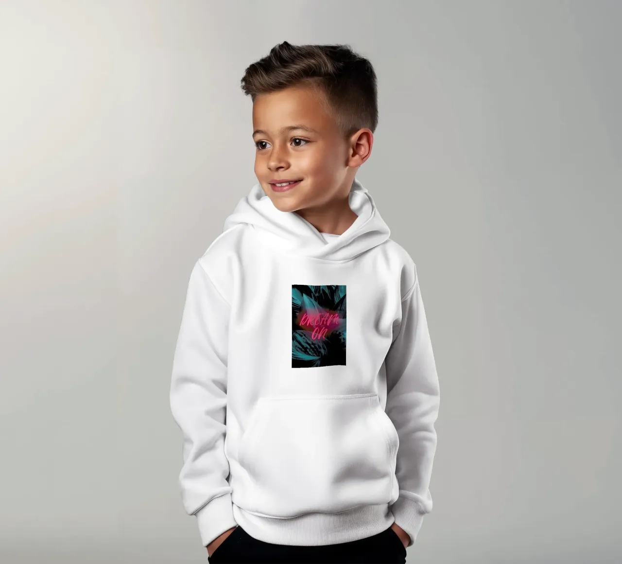 Dream On felpa bambino con cappuccio da cafelab