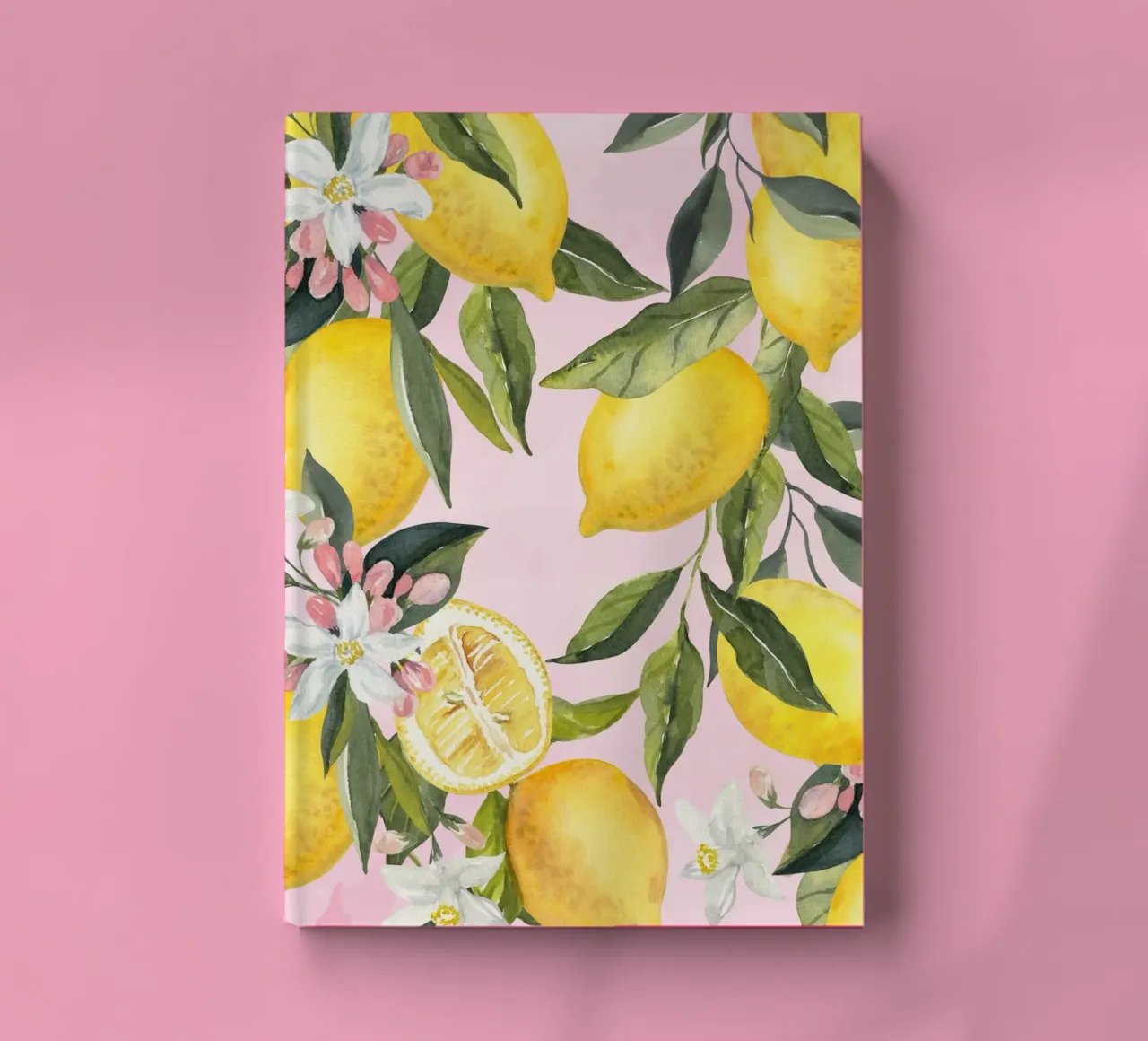 Lemon Poster, Fruit Poster, Limoncello Italy Print notebook by Bella Studio