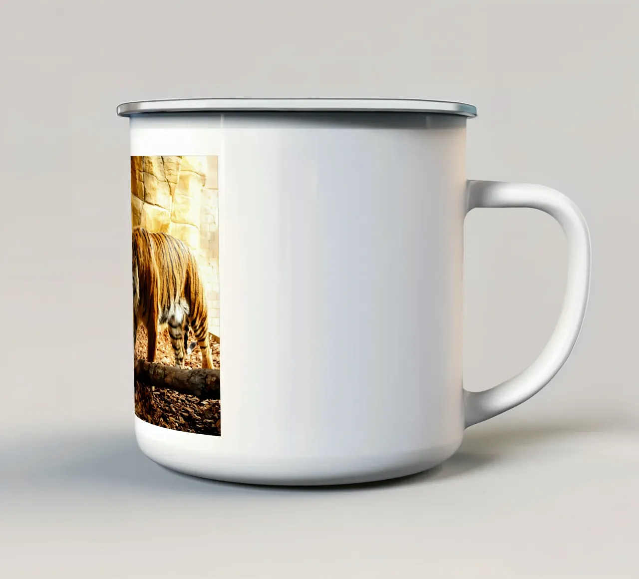 Tierposter 133 Emaille Tasse von Korrie Lane