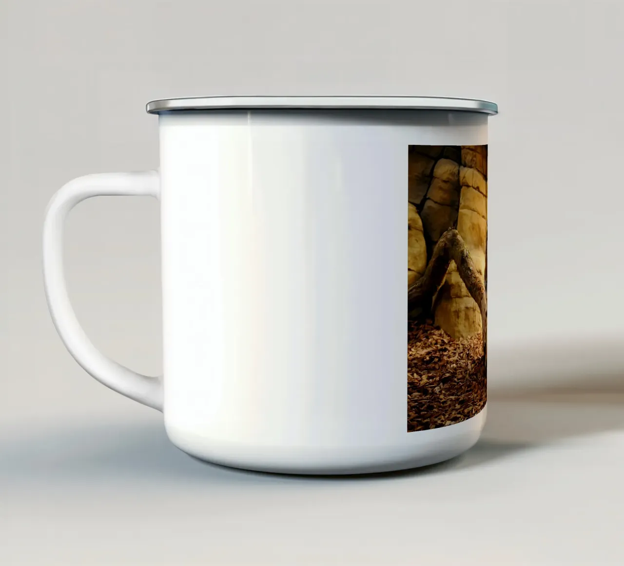 Tierposter 133 Emaille Tasse von Korrie Lane