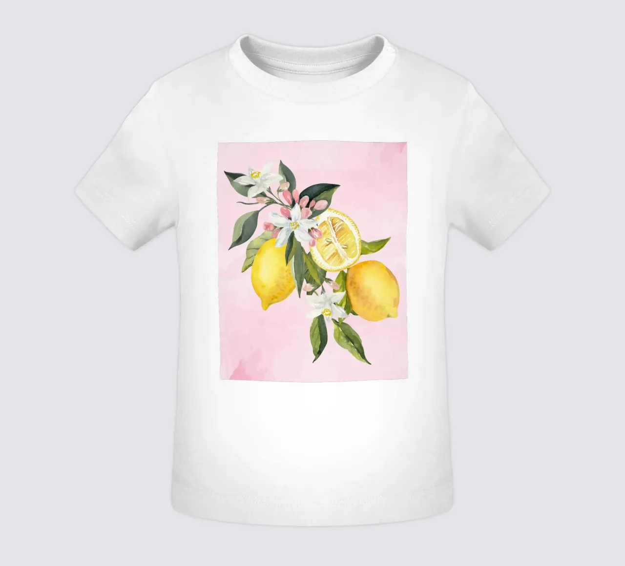 Lemon Poster, Lemon Print Decor, Italian Wall Art Trendy Art baby t-shirt by Bella Studio
