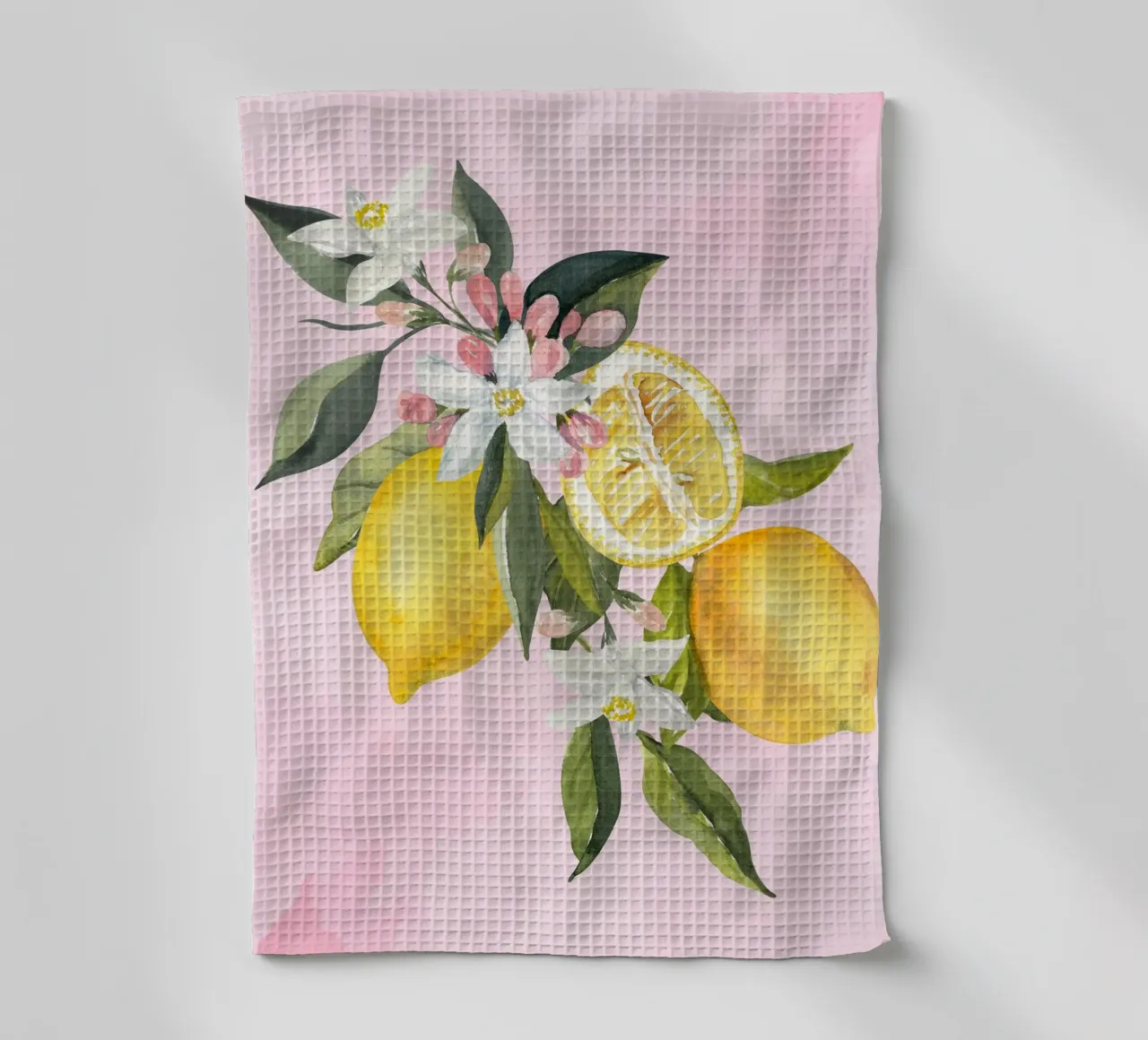 Zitrone Poster, Zitrone Druck Dekor, Italienische Wandkunst Trendy Art Geschirrtuch von Bella Studio