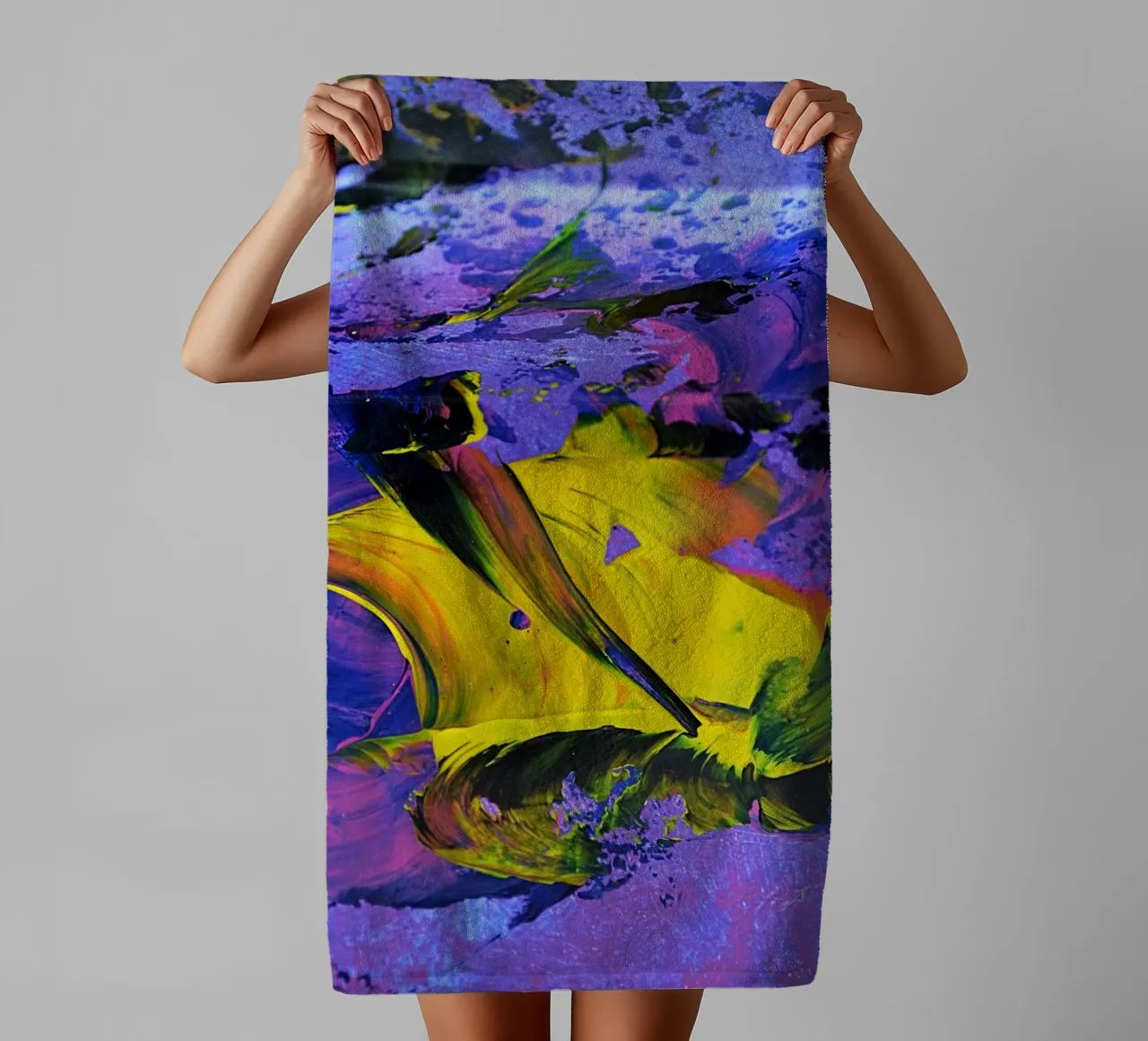 3D PAINTING 2 asciugamano da bagno da Thierry Vobmann Abstract painting