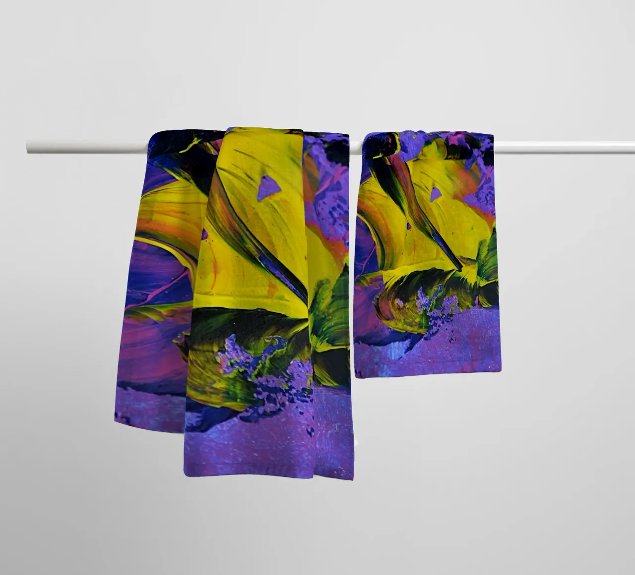 3D PAINTING 2 asciugamano da bagno da Thierry Vobmann Abstract painting