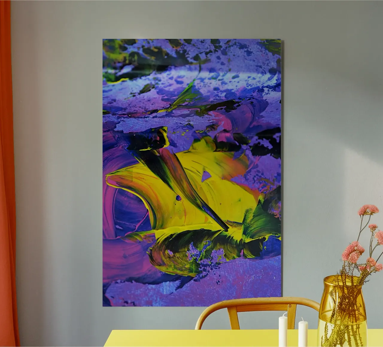 3D PAINTING 2 alu-dibond by Thierry Vobmann Abstract painting