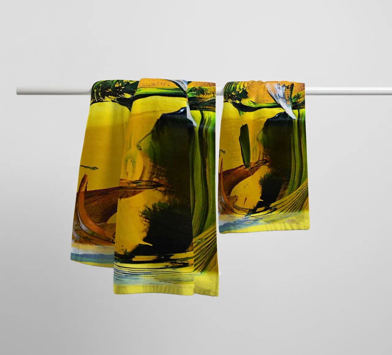 3D PAINTING 3 asciugamano da bagno da Thierry Vobmann Abstract painting