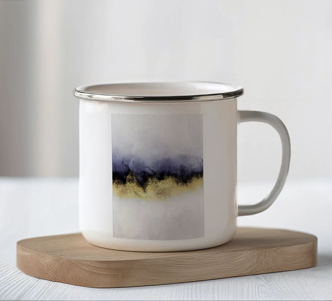 Sky tazza in smalto da Elisabeth Fredriksson