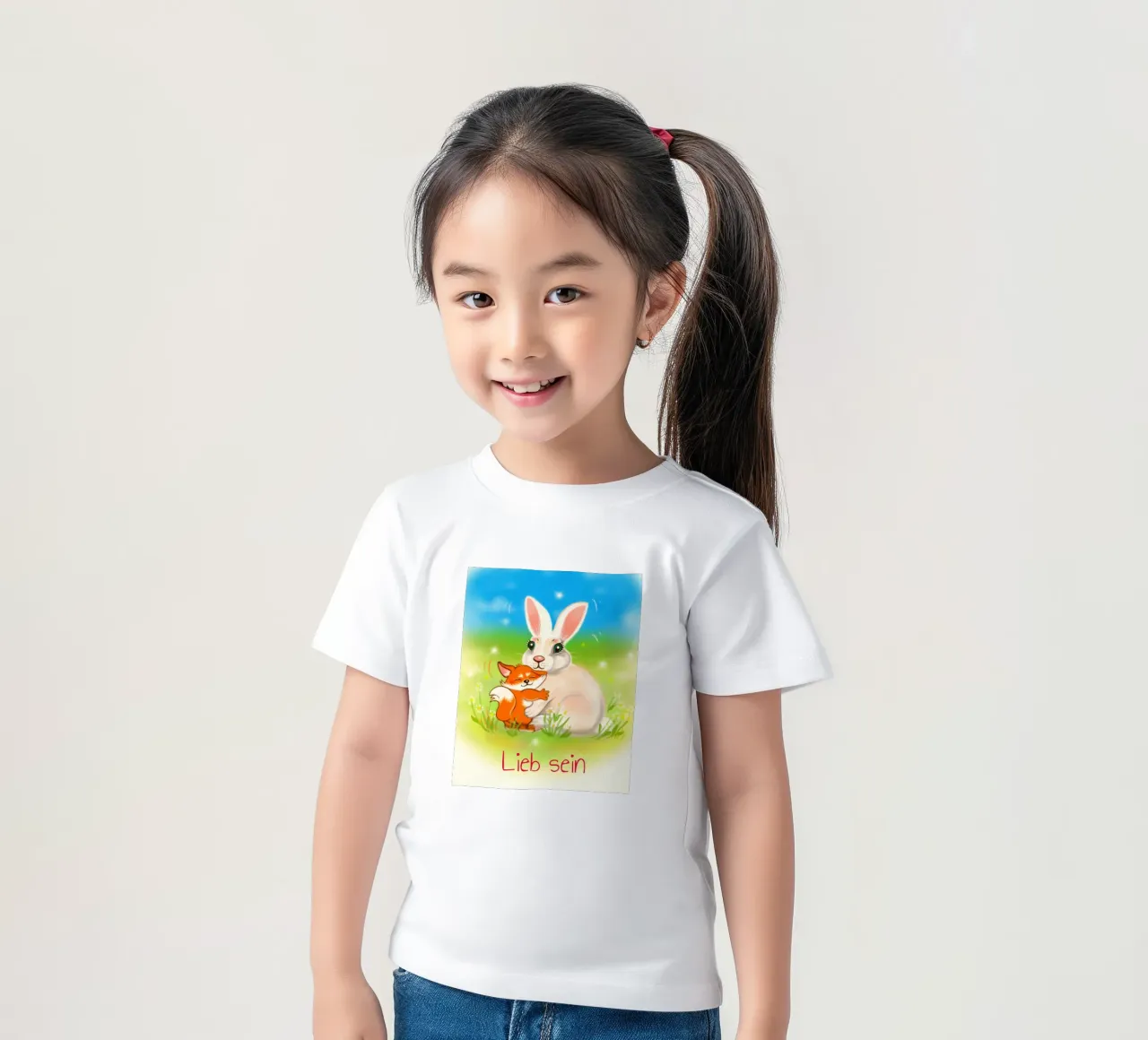 Lieb sein t-shirt enfant de Happy 😃 Art 🎨 by Christine Schnoell