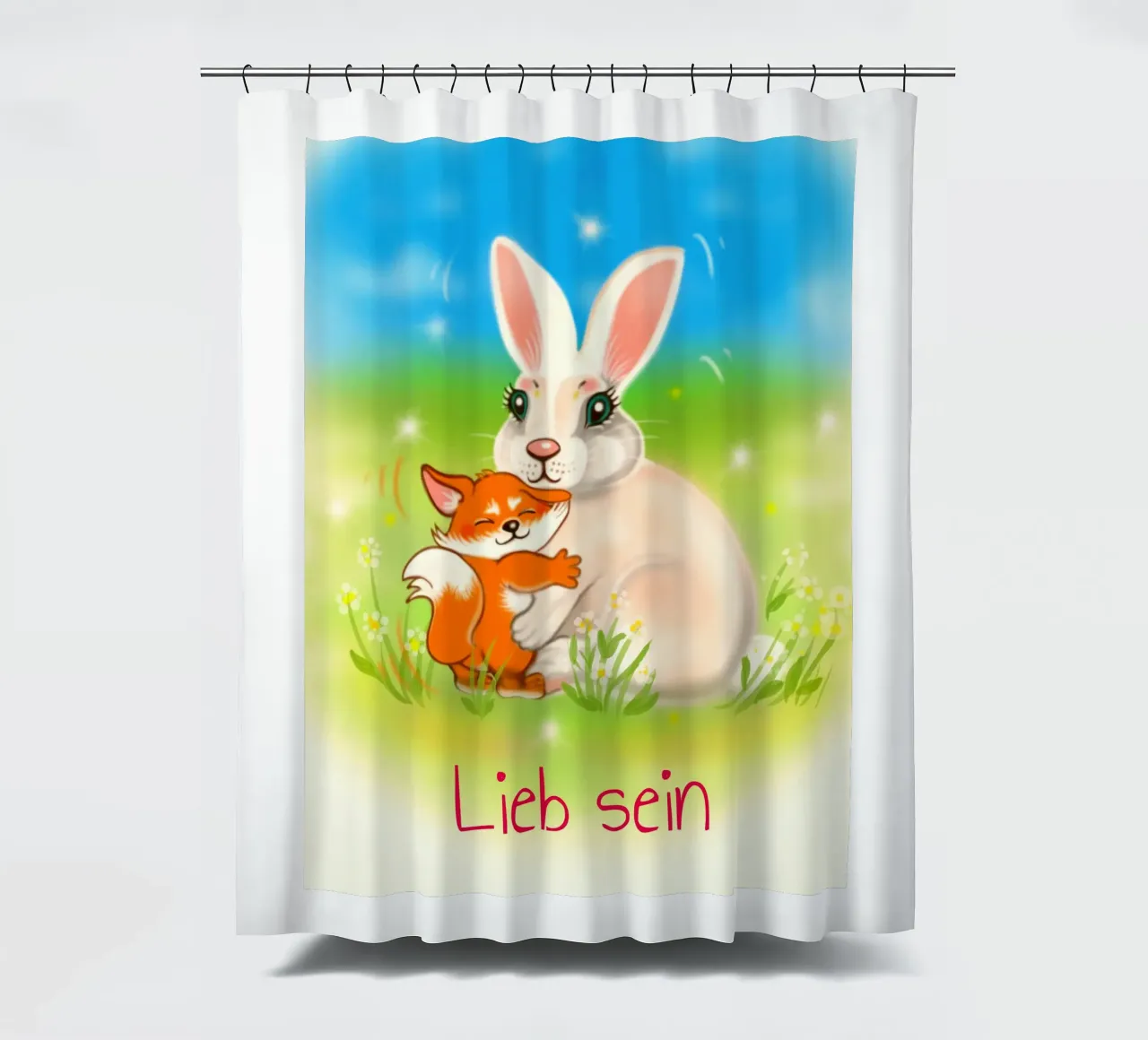 Lieb sein tenda da doccia da Happy 😃 Art 🎨 by Christine Schnoell