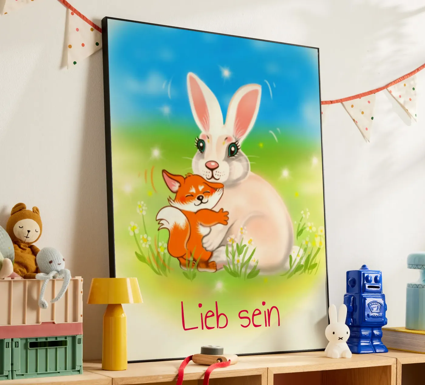 Lieb sein alluminio dibond da Happy 😃 Art 🎨 by Christine Schnoell