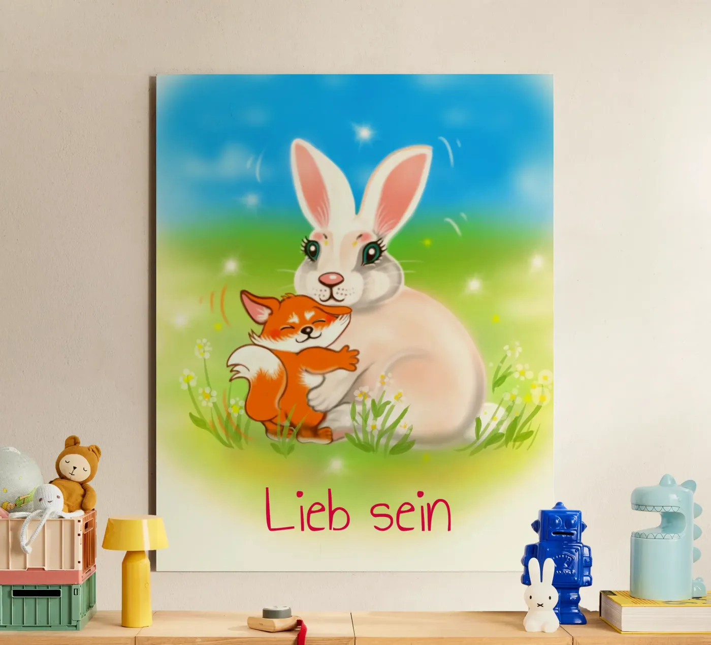 Lieb sein alluminio dibond da Happy 😃 Art 🎨 by Christine Schnoell