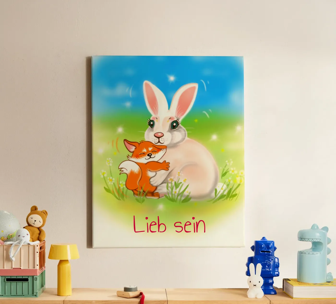 Lieb sein tela da Happy 😃 Art 🎨 by Christine Schnoell