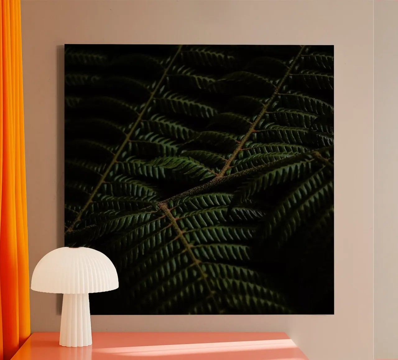 Fern 3 tela con Cornice a cassetta da Nur Mut