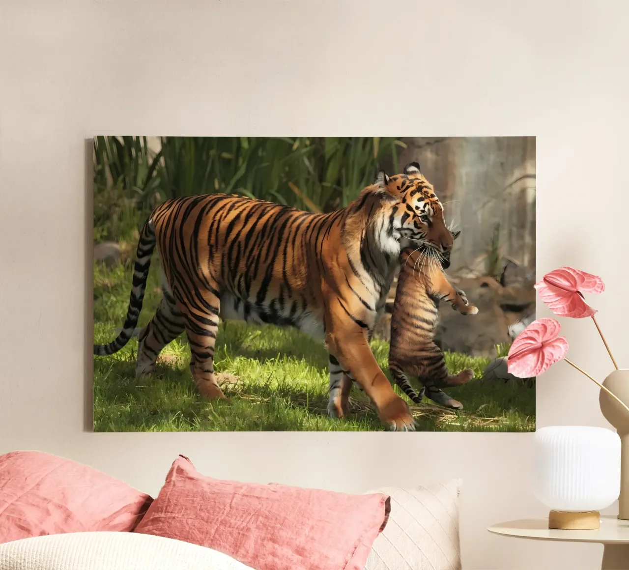 Dierenposter 156 canvas met Baklijst van Korrie Lane