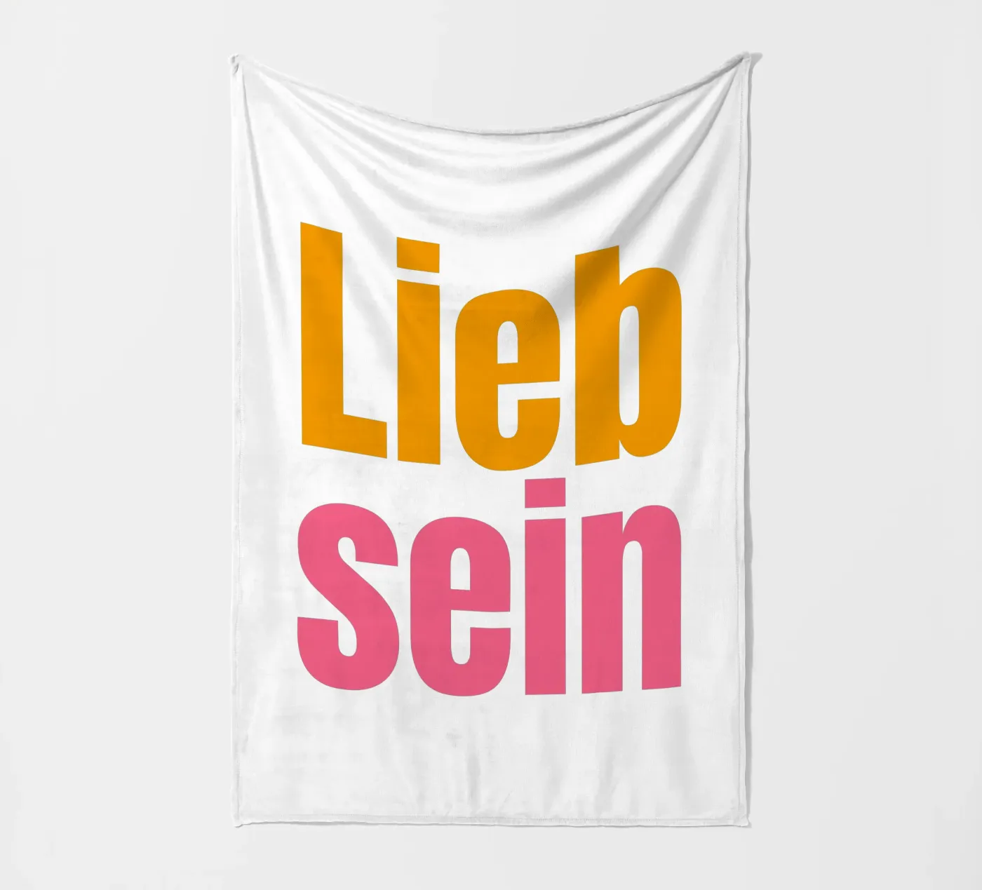 Lieb sein fleecedeken van Happy 😃 Art 🎨 by Christine Schnoell