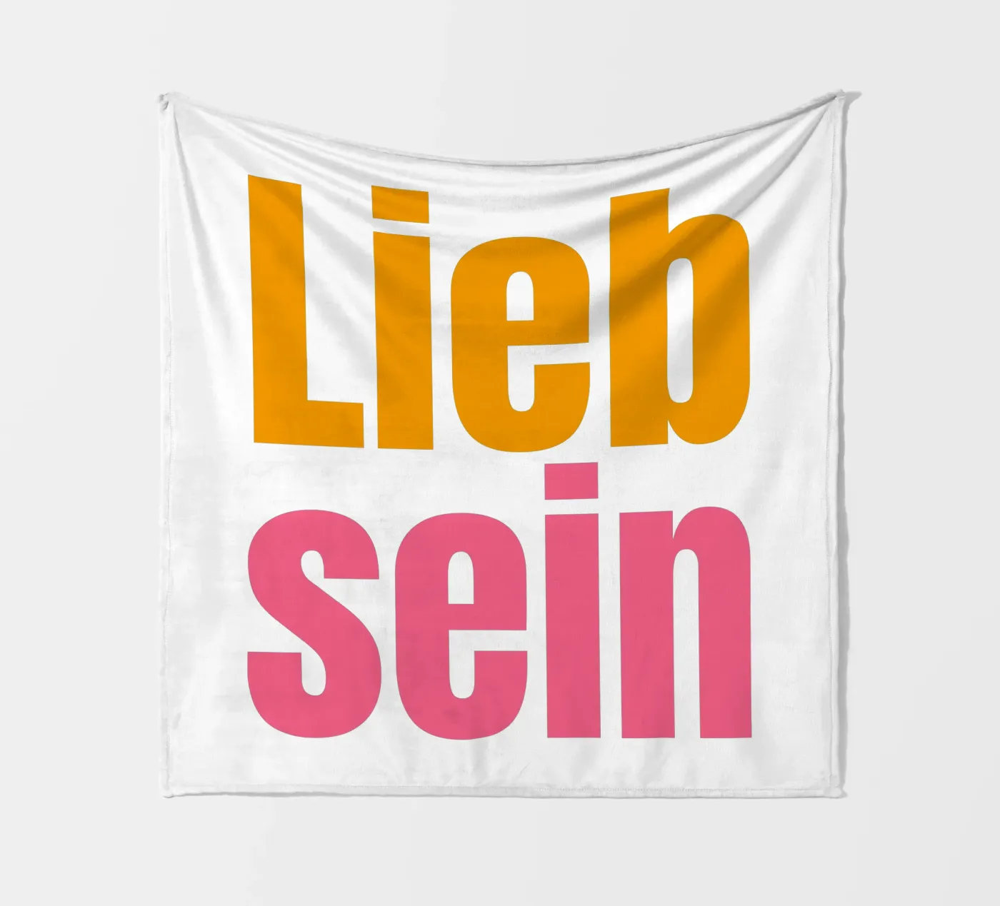 Lieb sein fleecedeken van Happy 😃 Art 🎨 by Christine Schnoell