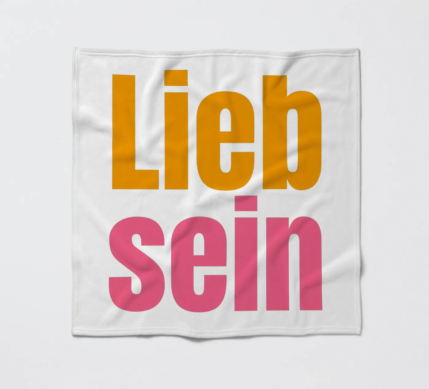 Lieb sein fleecedeken van Happy 😃 Art 🎨 by Christine Schnoell