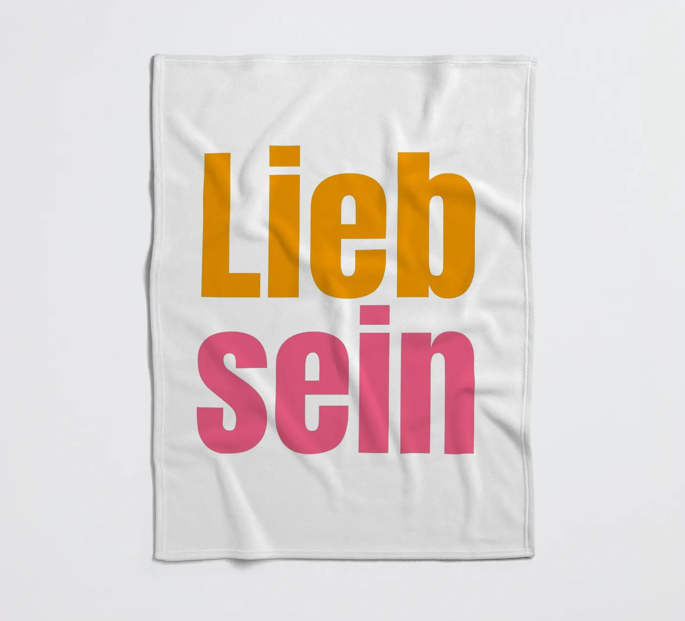 Lieb sein fleecedeken van Happy 😃 Art 🎨 by Christine Schnoell