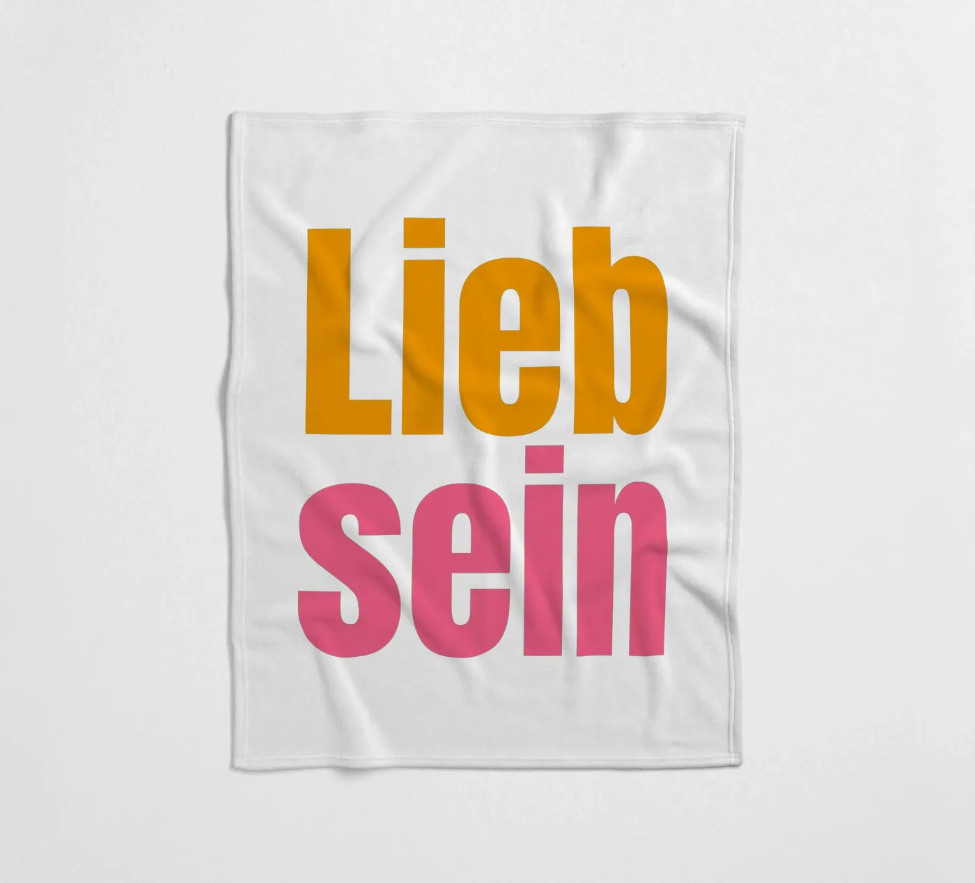 Lieb sein fleecedeken van Happy 😃 Art 🎨 by Christine Schnoell
