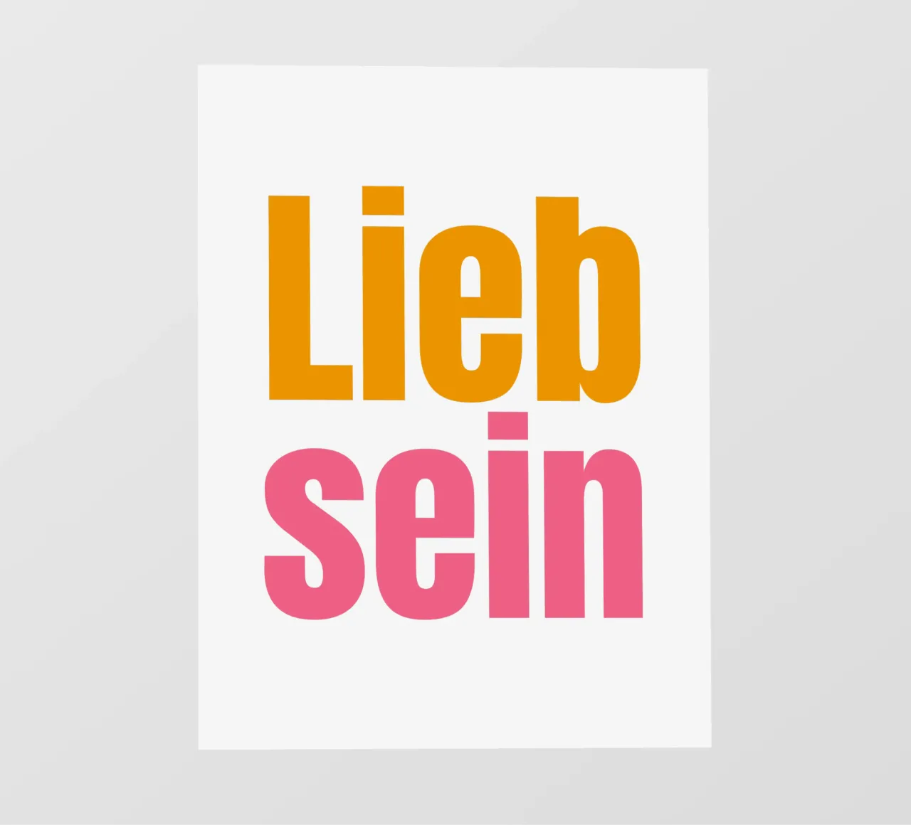 Lieb sein telo in pvc da Happy 😃 Art 🎨 by Christine Schnoell