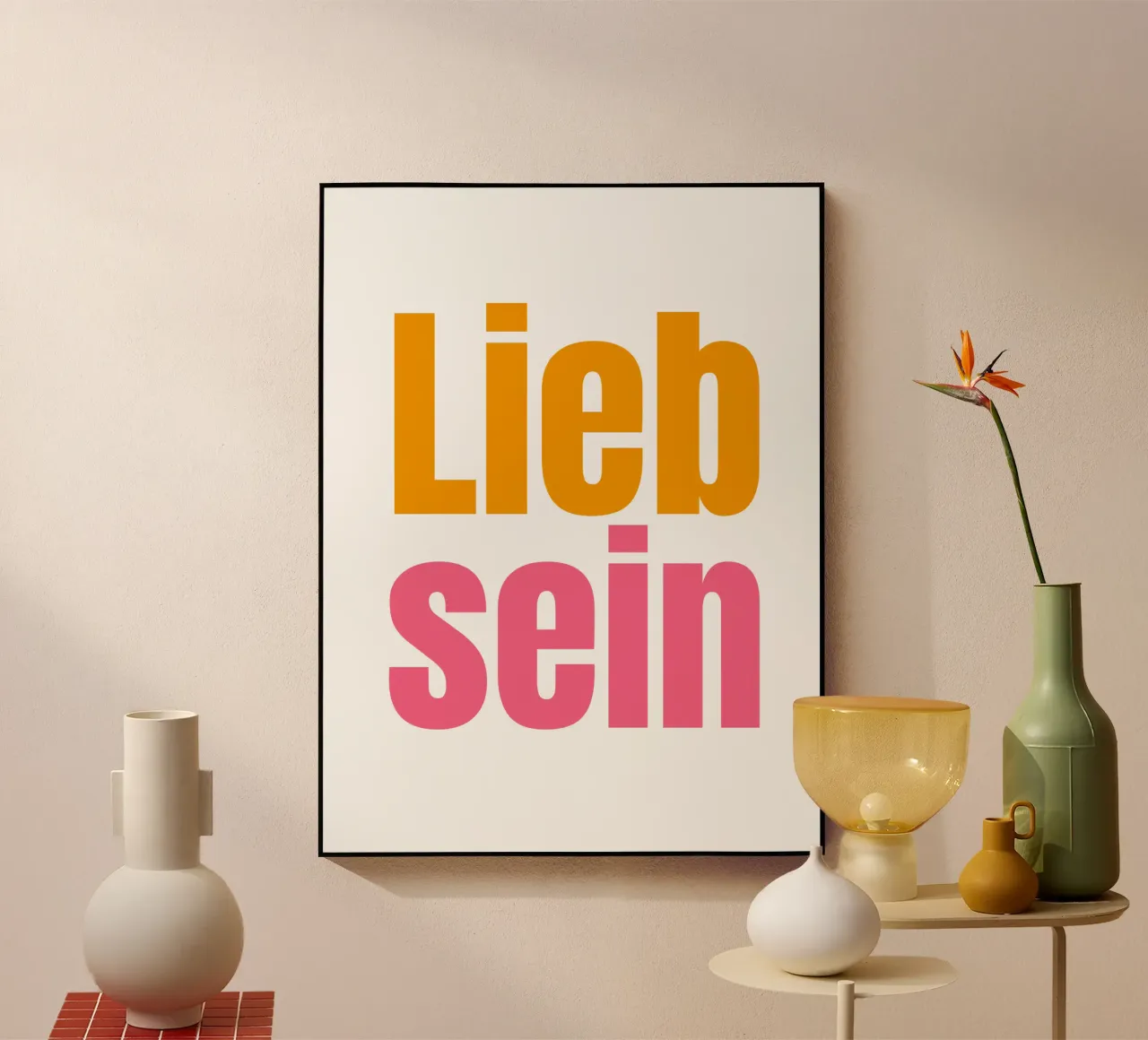 Lieb sein plexiglass da Happy 😃 Art 🎨 by Christine Schnoell