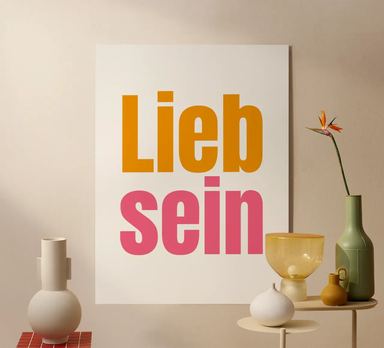 Lieb sein plexiglass da Happy 😃 Art 🎨 by Christine Schnoell