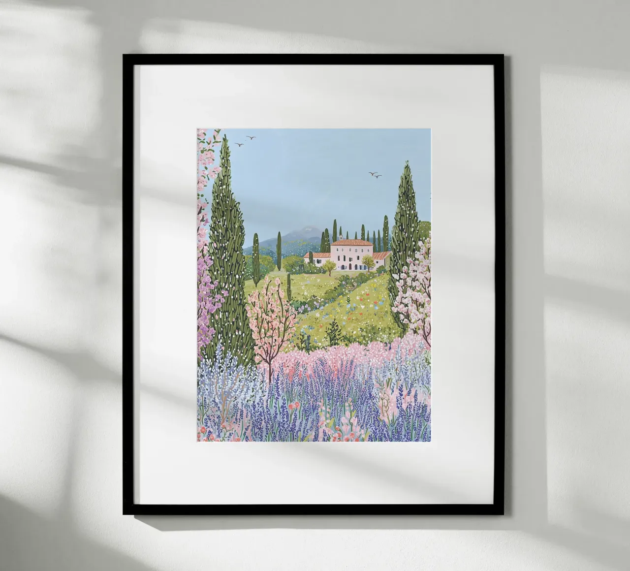 Provenza, Francia, poster di viaggio, arte da parete con fiori poster da Gaia
