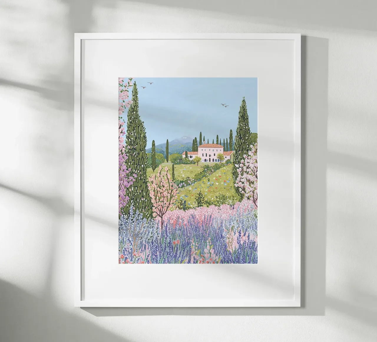 Provenza, Francia, poster di viaggio, arte da parete con fiori poster da Gaia
