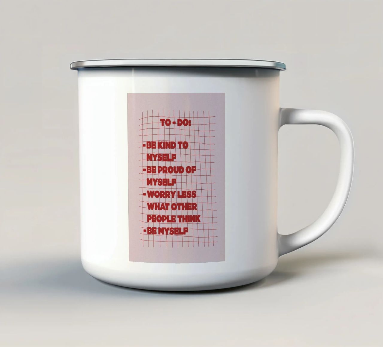 TO-DO tazza in smalto da thesoulhugclub