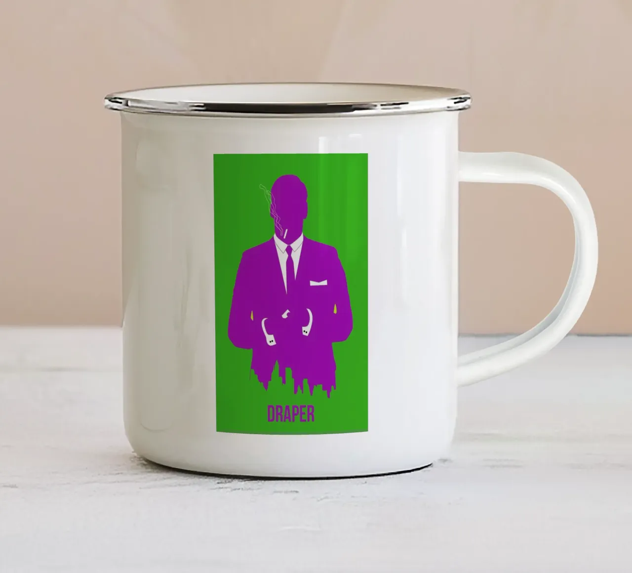 Draper Poster 1 tazza in smalto da Naxart